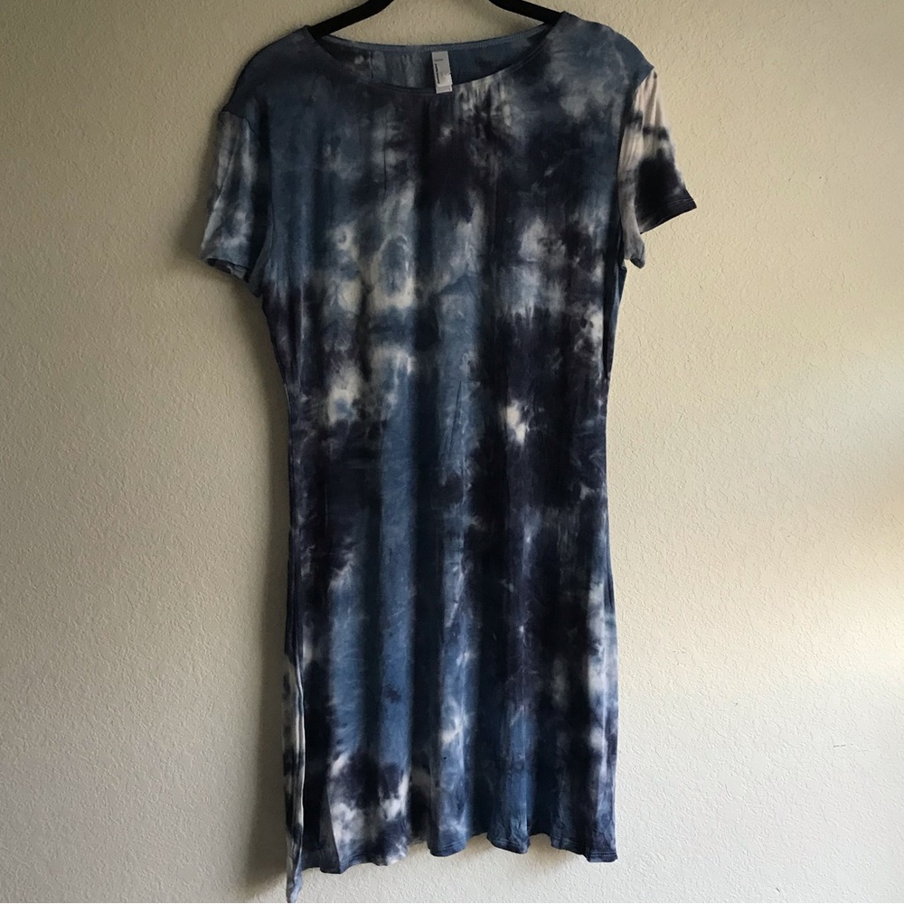 Tie Dye American Apparel Shirt Dress